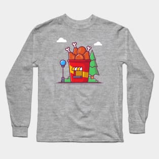 Fried Chicken Shop Long Sleeve T-Shirt